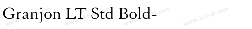 Granjon LT Std Bold字体转换